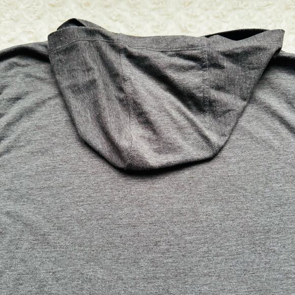 MLB New York Mets Baseball New Era Long Sleeve Hoodie Grey Tee Shirt Sz XL VTG - Picture 6 of 8